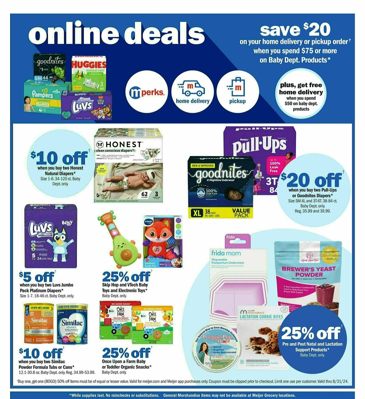 Meijer Baby Weekly Ad from August 25