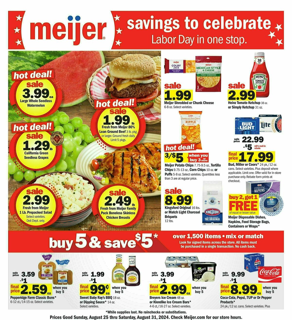 Meijer Weekly Ad from August 25