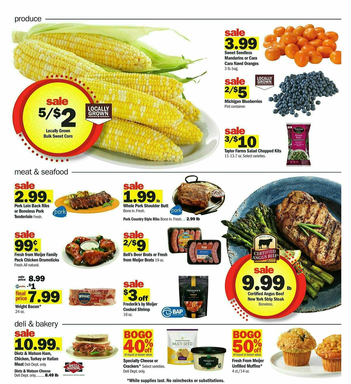 Meijer Weekly Ad from August 25