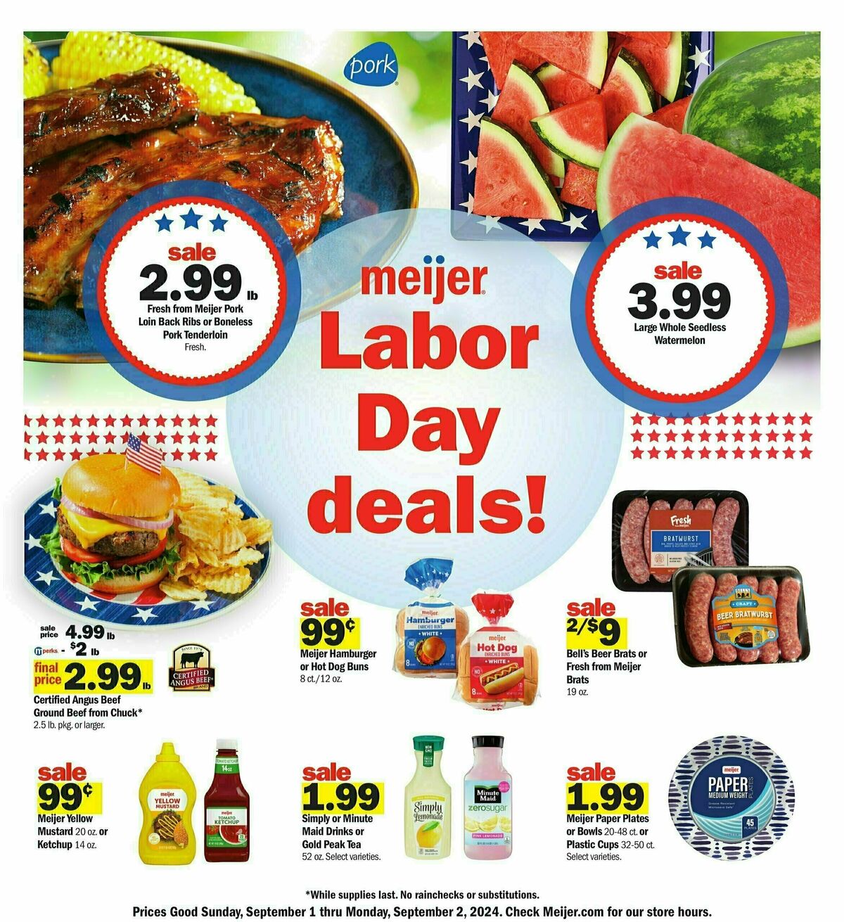 Meijer Labor Day Weekly Ad from September 1