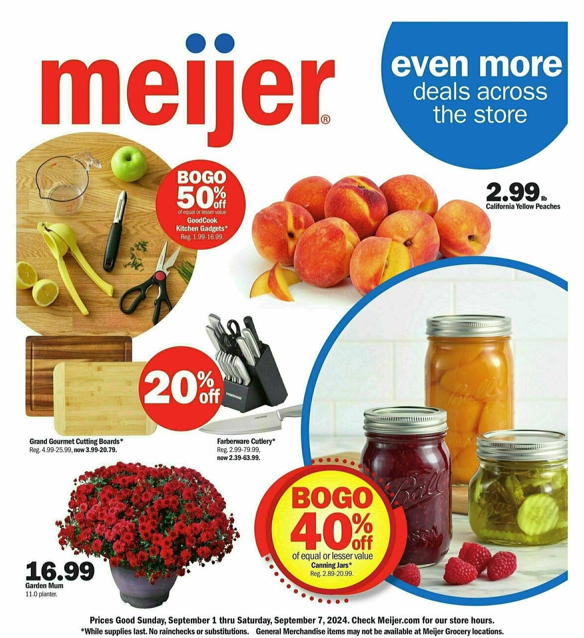 Meijer even more deals across the store Weekly Ad from September 1