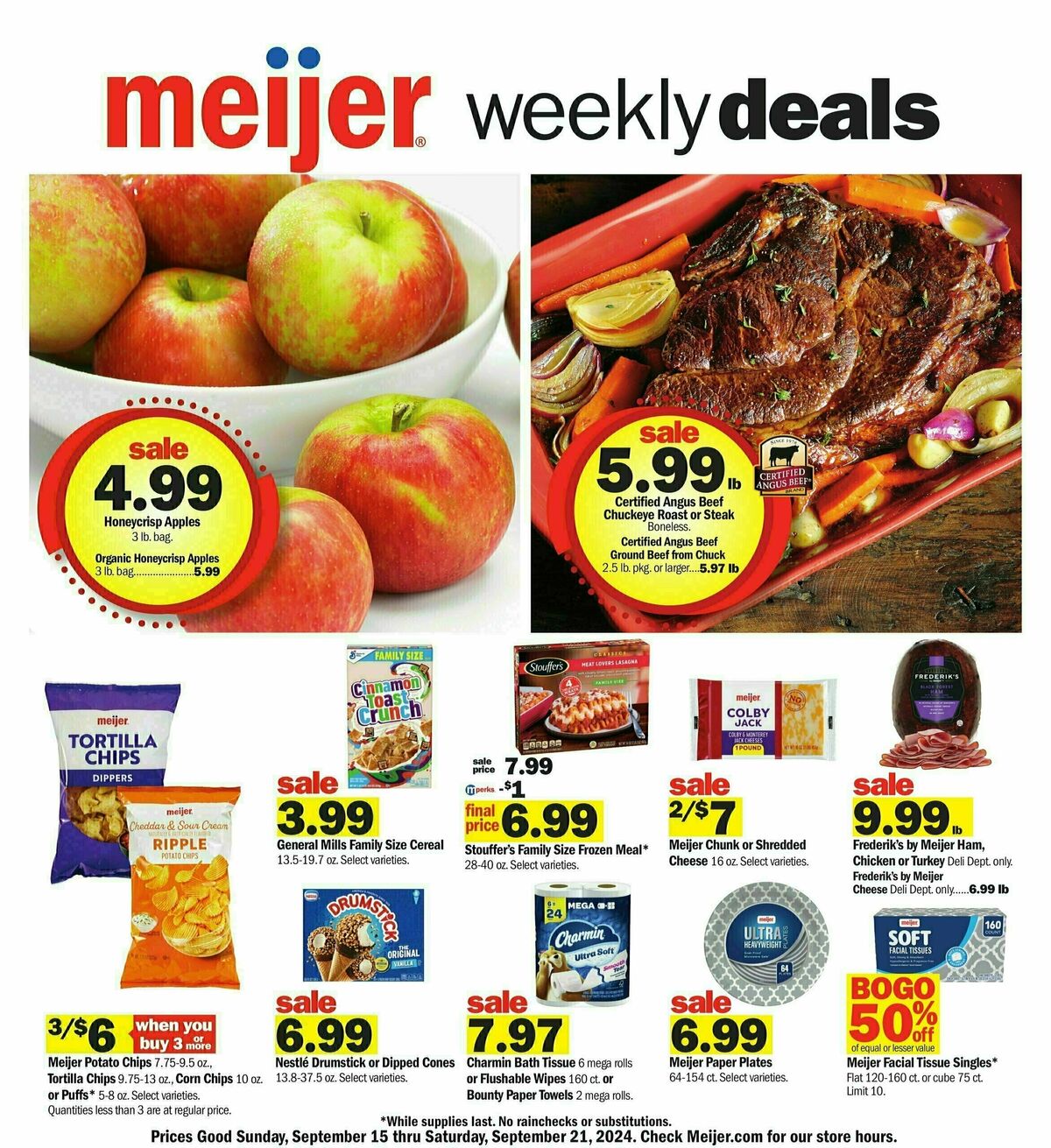 Meijer Weekly Ad from September 15