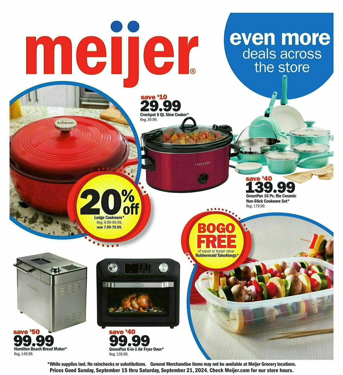 Meijer even more deals across the store Weekly Ad from September 15