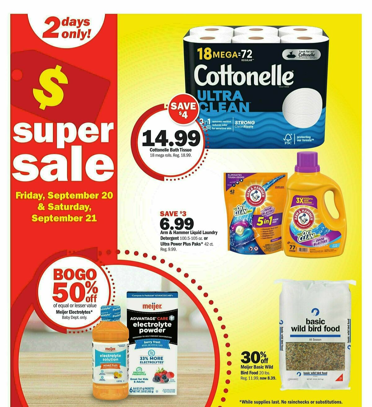 Meijer Super Sale Weekly Ad from September 20