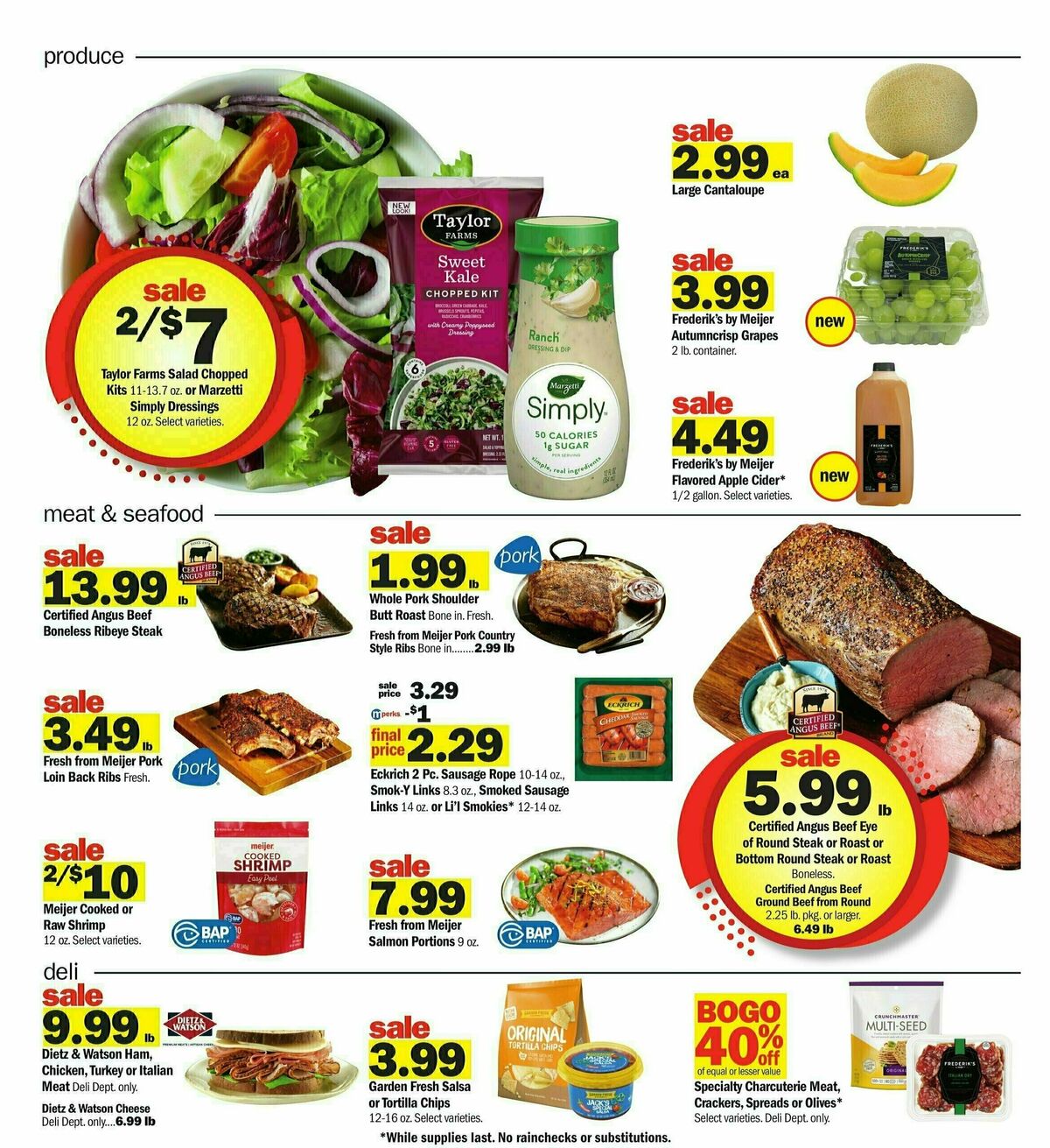 Meijer Weekly Ad from September 22