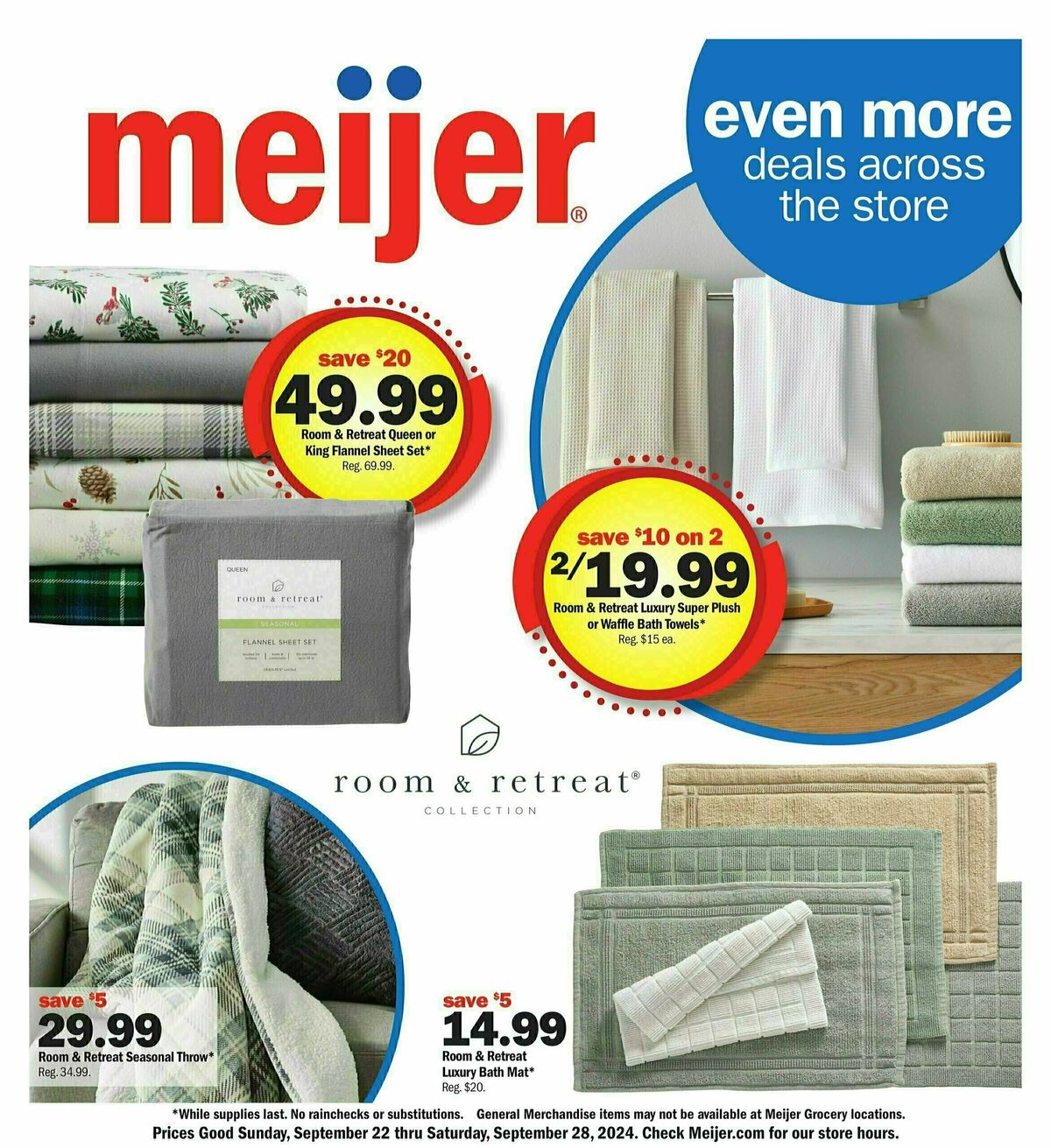 Meijer even more deals across the store Weekly Ad from September 22