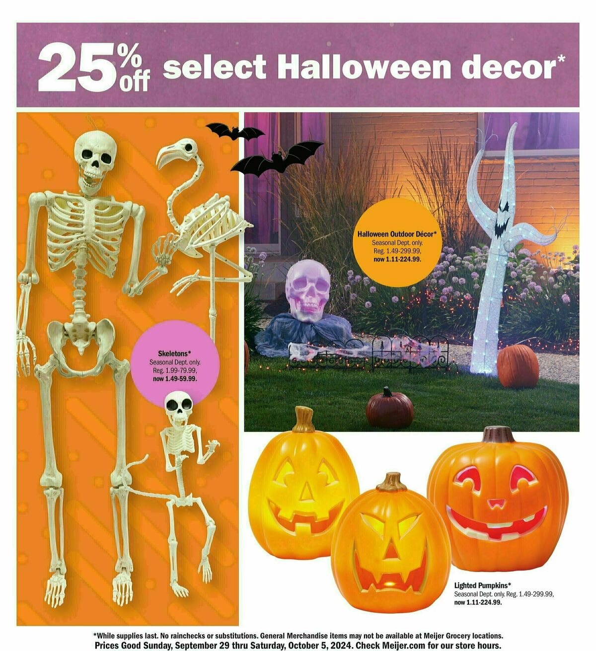 Meijer Great prices on a spooky space Weekly Ad from September 29