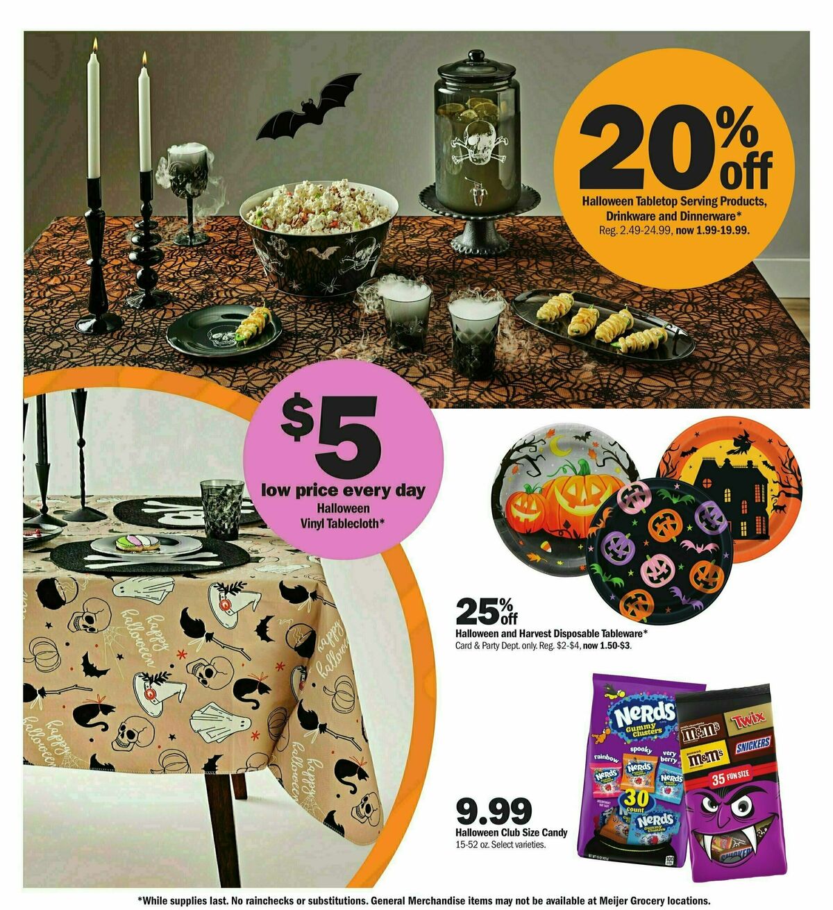 Meijer Great prices on a spooky space Weekly Ad from September 29