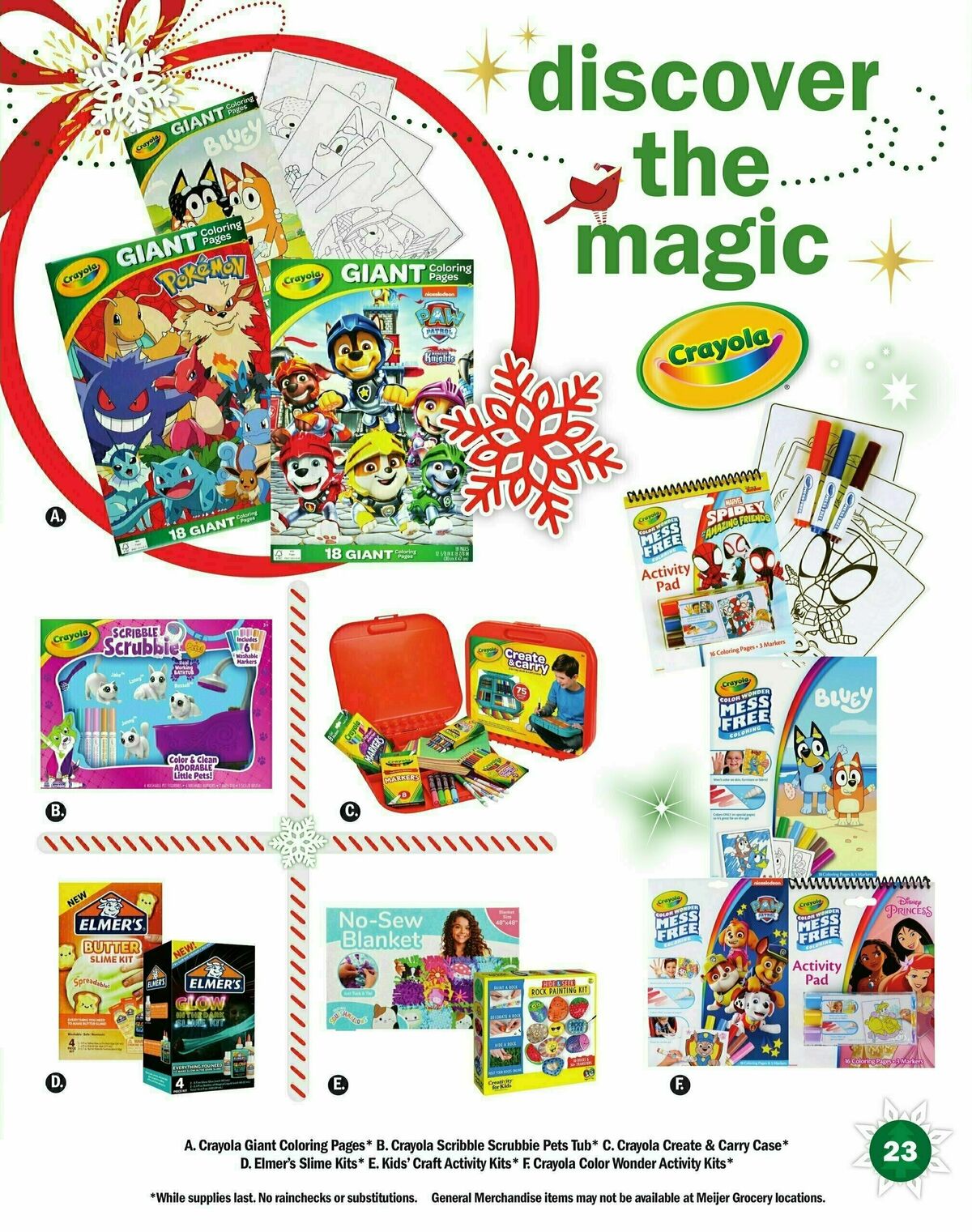 Meijer Holiday Gift Guide Weekly Ad from October 6