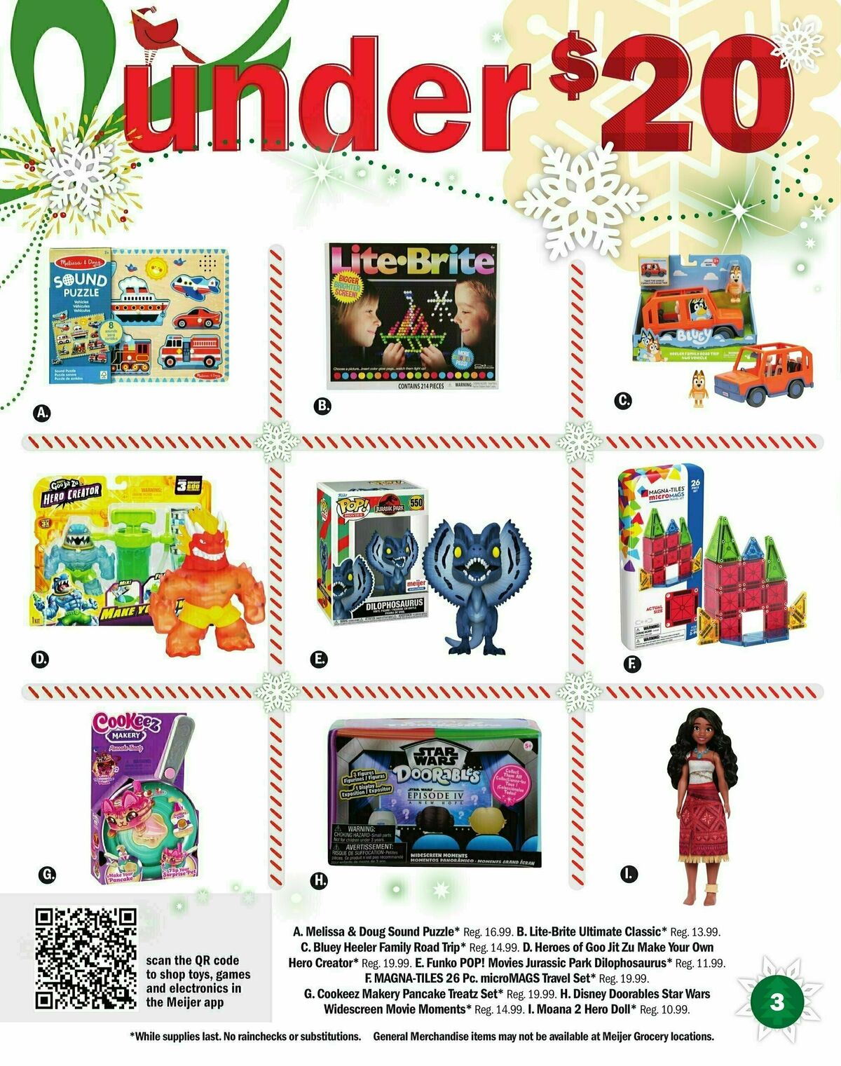 Meijer Holiday Gift Guide Weekly Ad from October 6