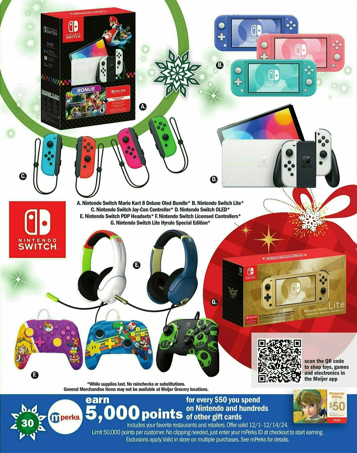 Meijer Holiday Gift Guide Weekly Ad from October 6