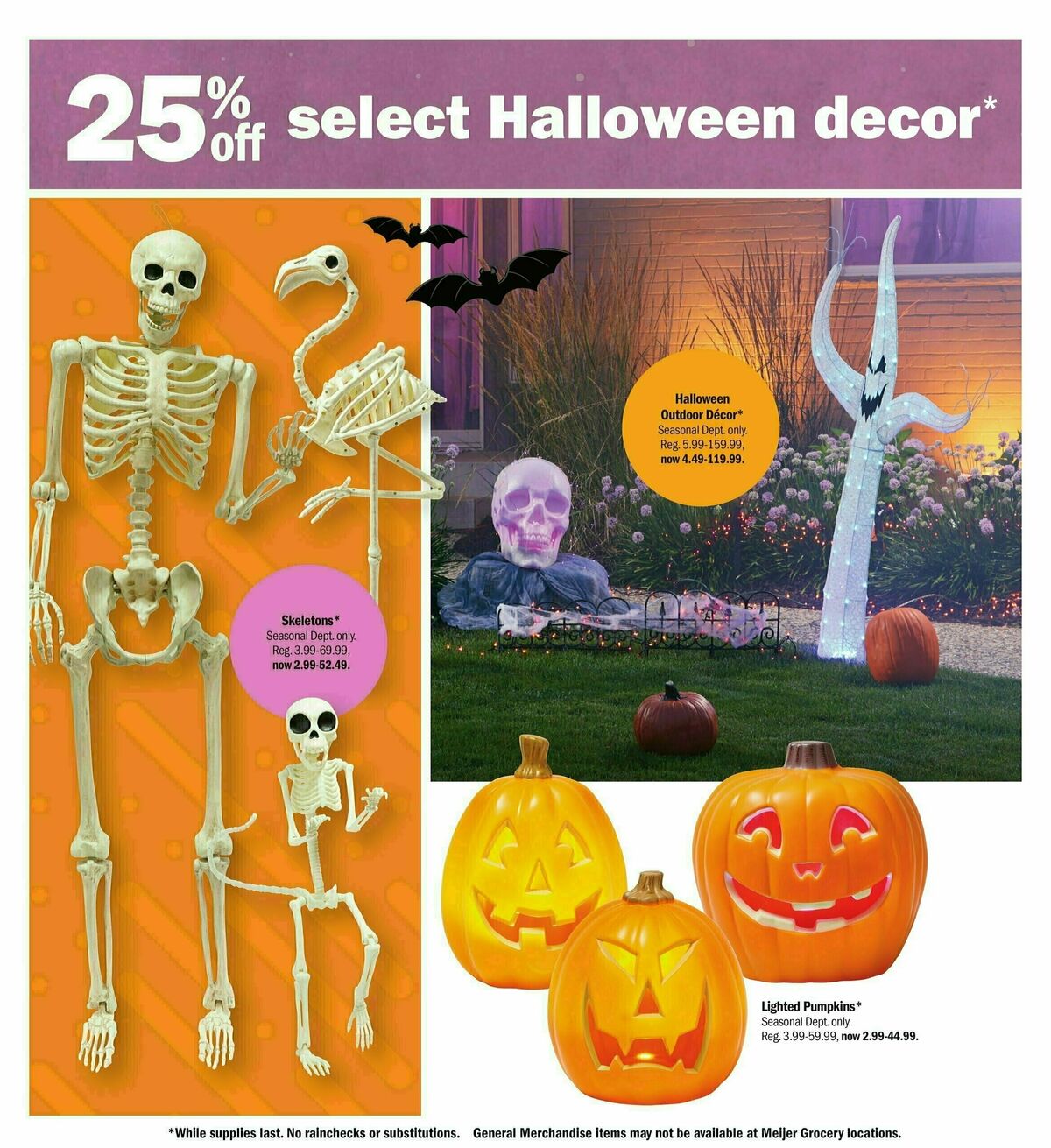 Meijer Get Ready for Halloween Weekly Ad from October 6