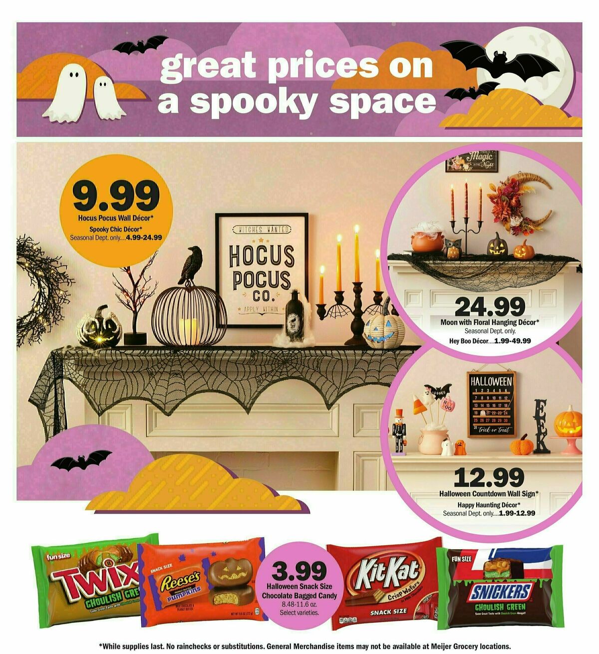 Meijer Get Ready for Halloween Weekly Ad from October 6