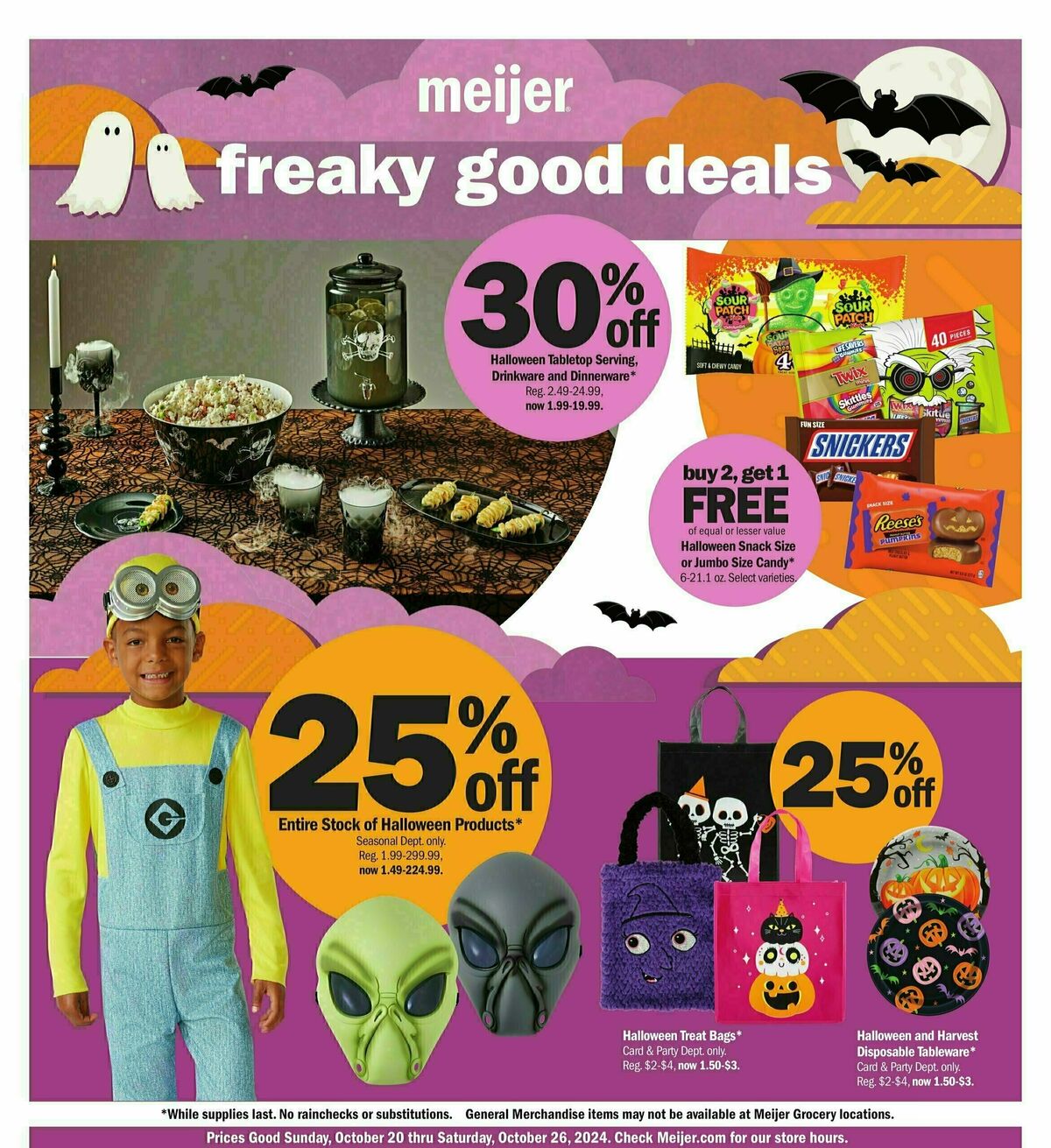 Meijer Freaky Good Deals Weekly Ad from October 20