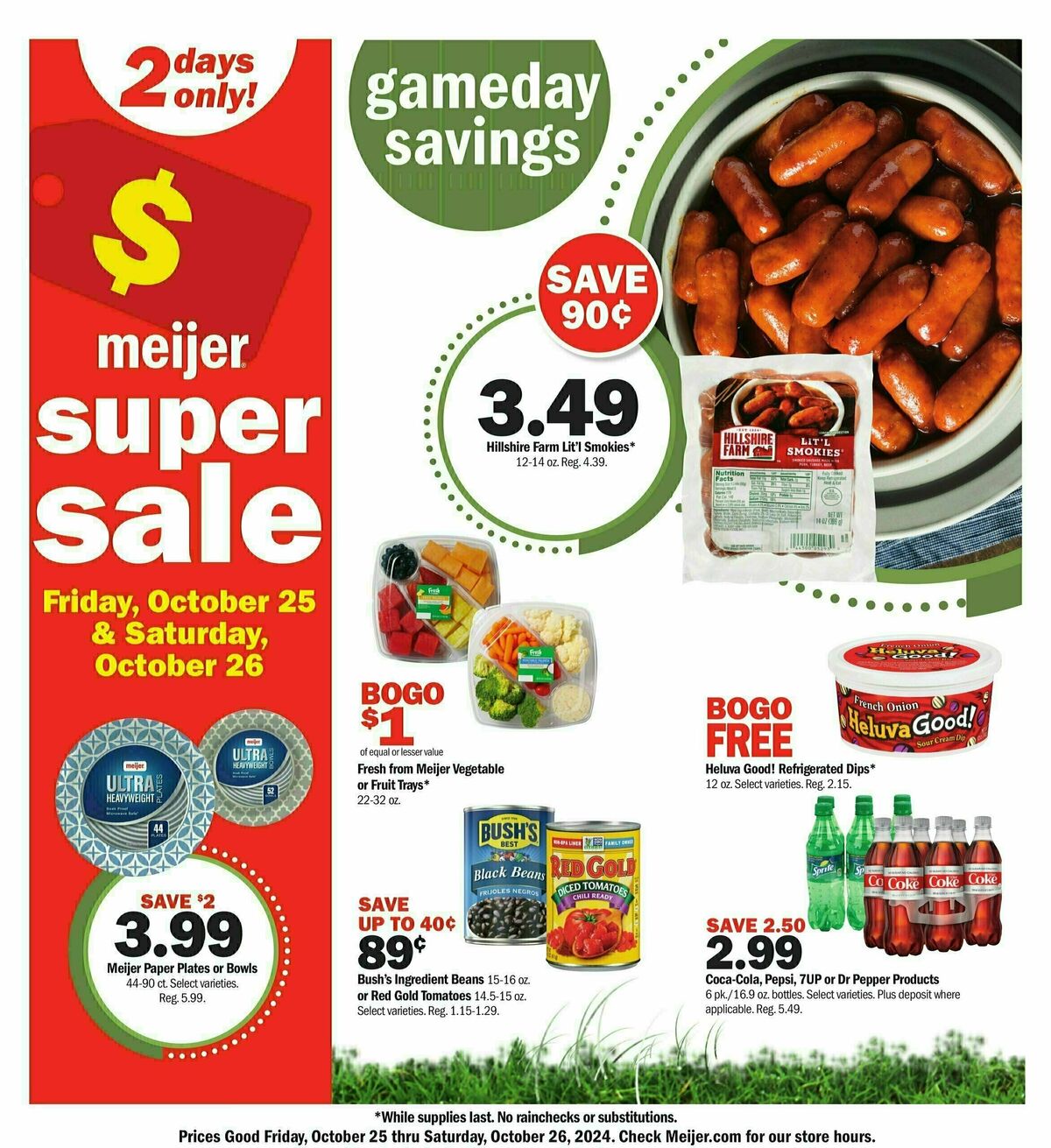 Meijer Super Sale Weekly Ad from October 25