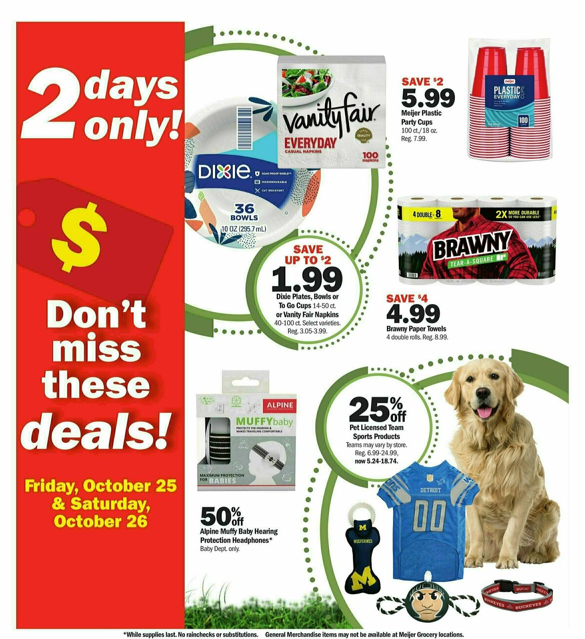 Meijer Super Sale Weekly Ad from October 25