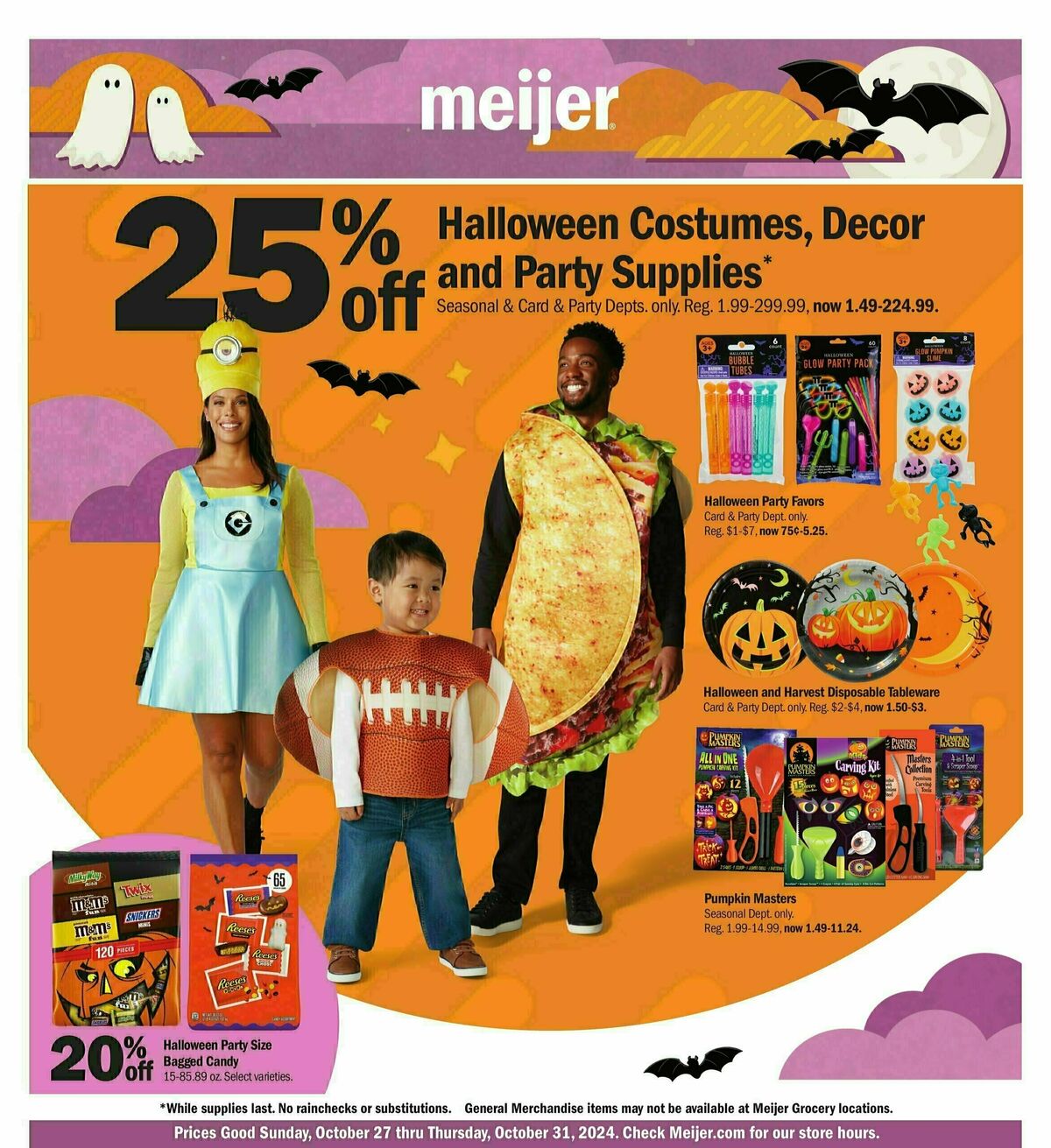 Meijer Halloween Weekly Ad from October 27