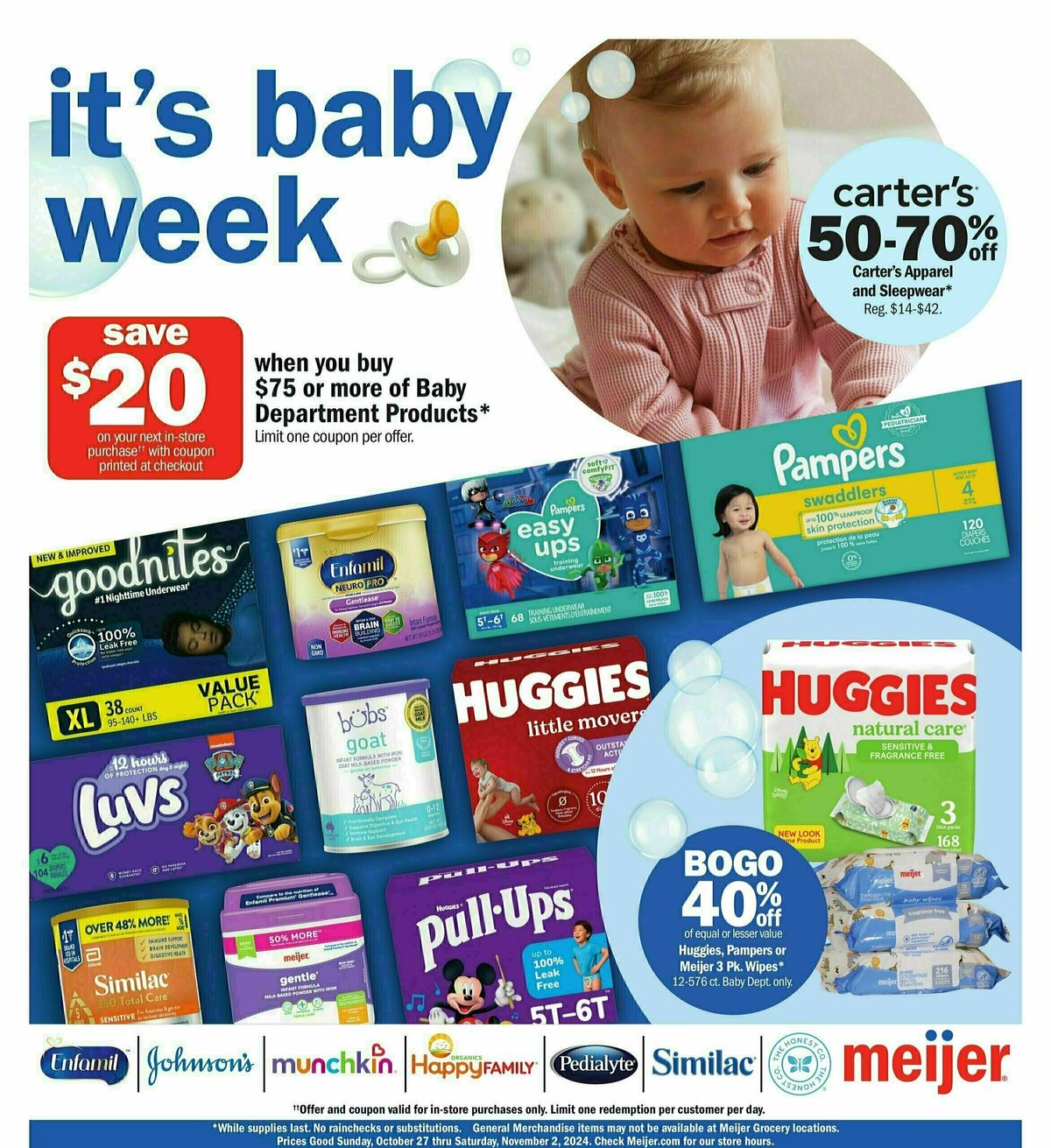 Meijer Baby Weekly Ad from October 27