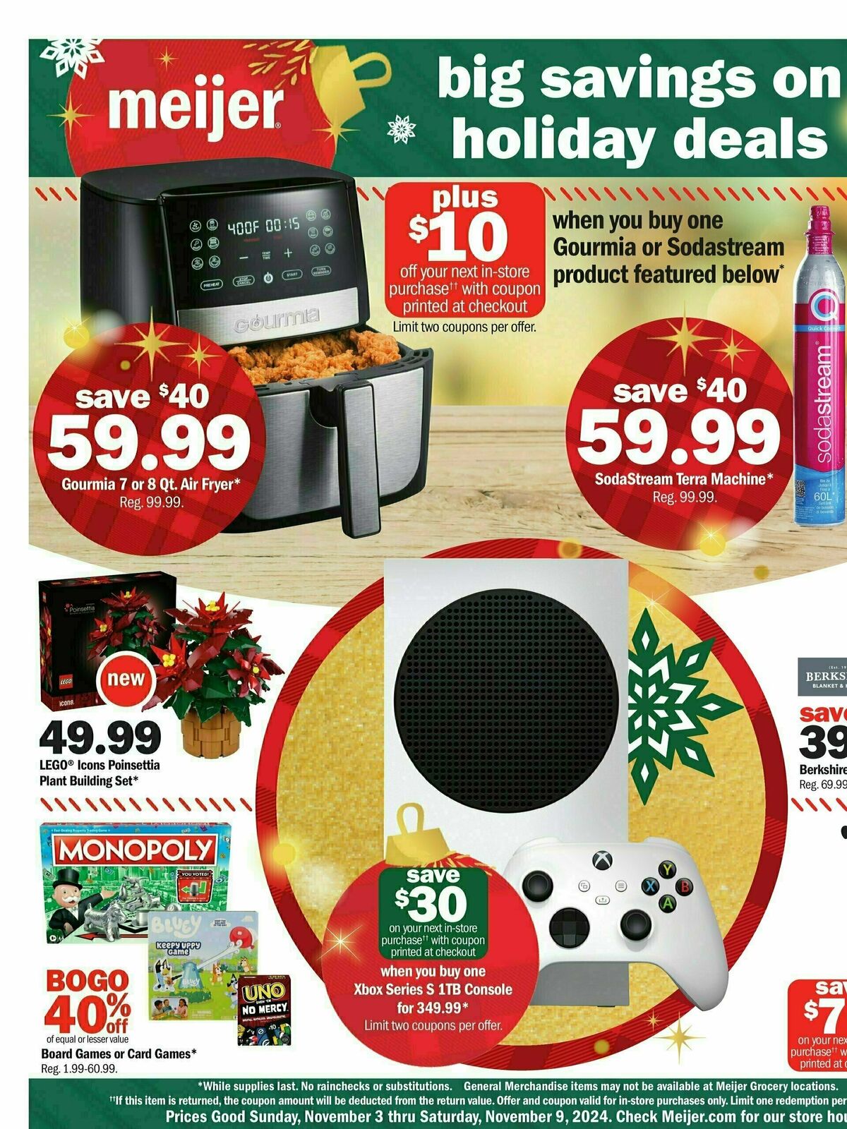 Meijer Holiday Weekly Ad from November 3