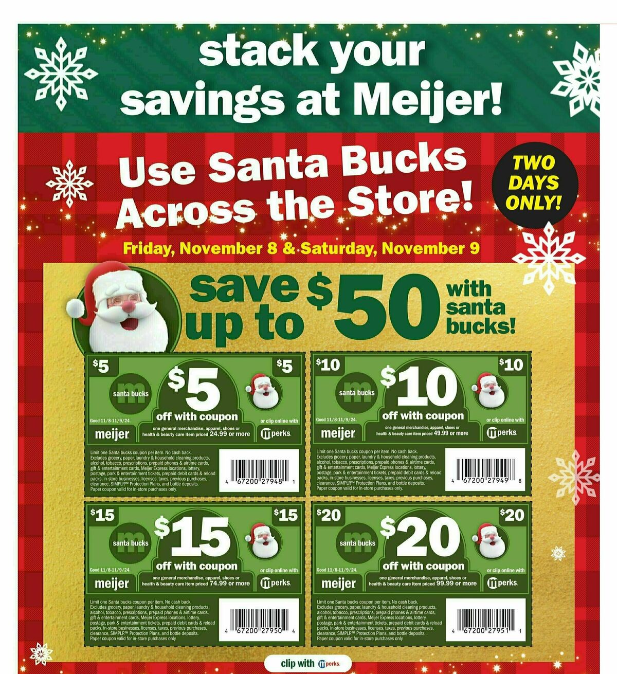 Meijer Holiday Weekly Ad from November 3