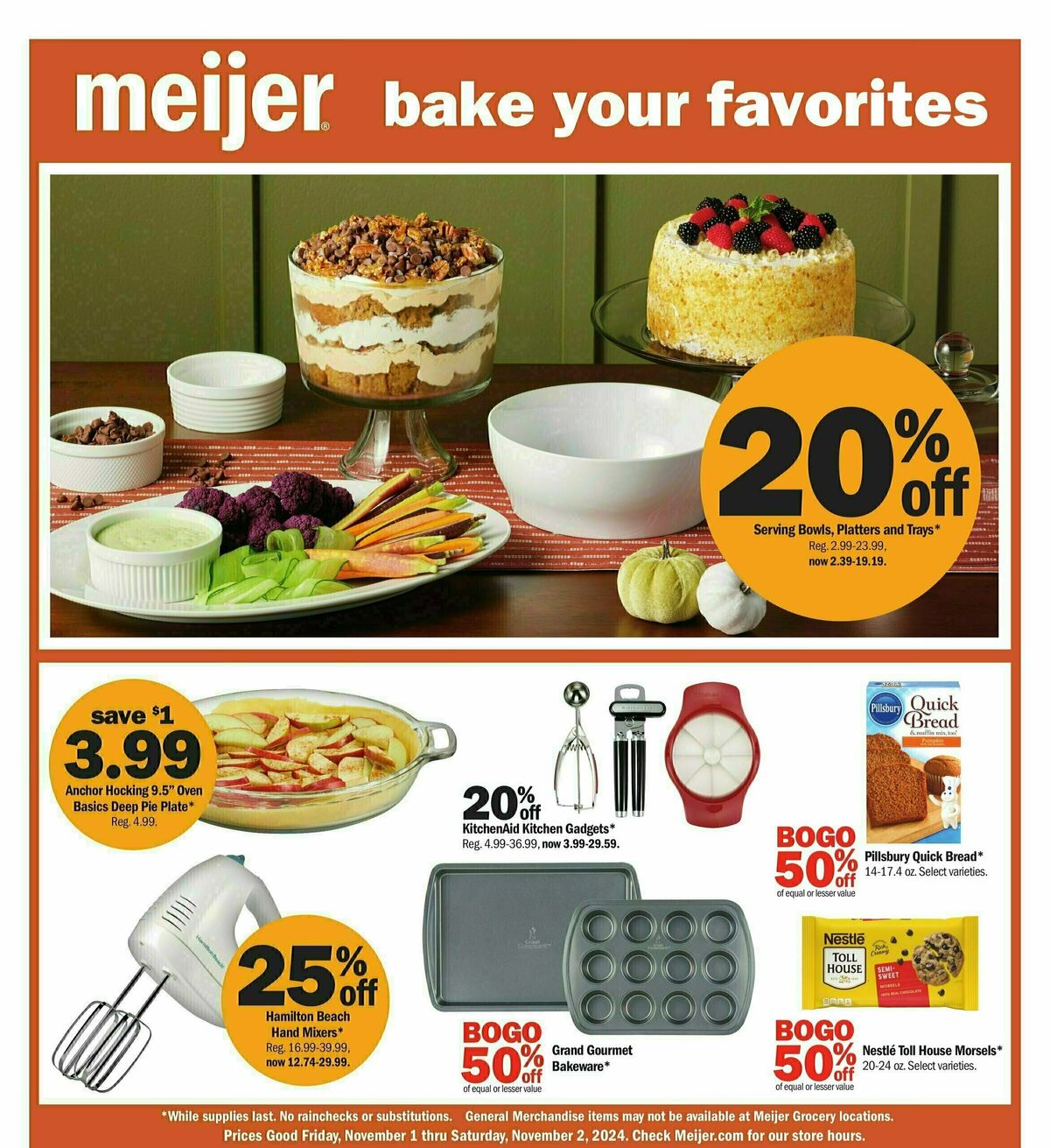 Meijer Halloween Weekly Ad from November 1