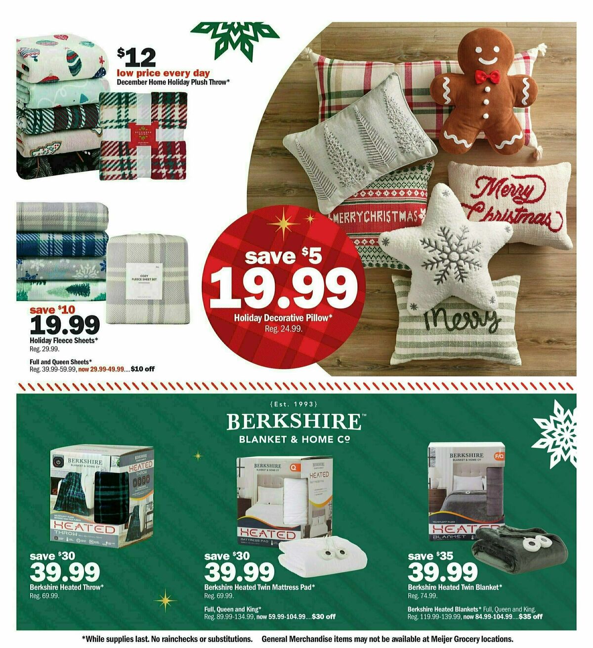 Meijer Holiday Weekly Ad from November 10