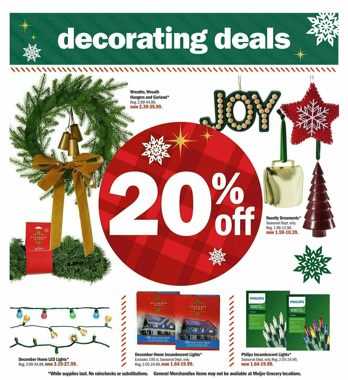 Meijer Holiday Weekly Ad from November 10