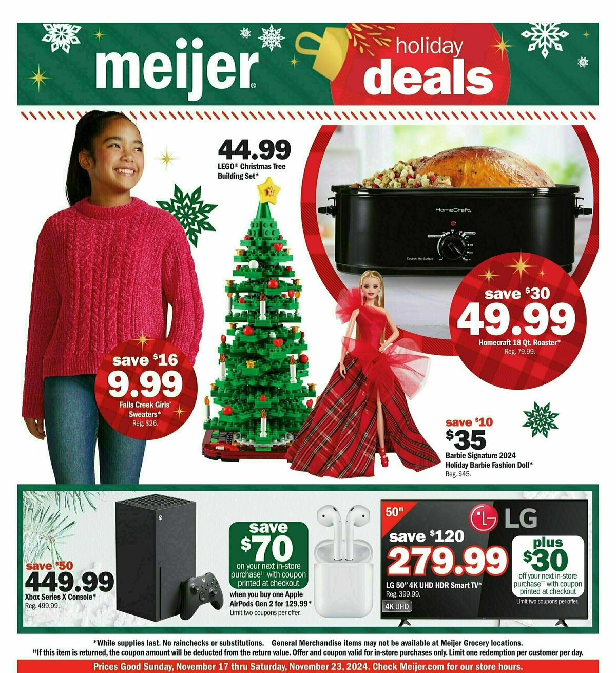 Meijer Holiday Weekly Ad from November 17