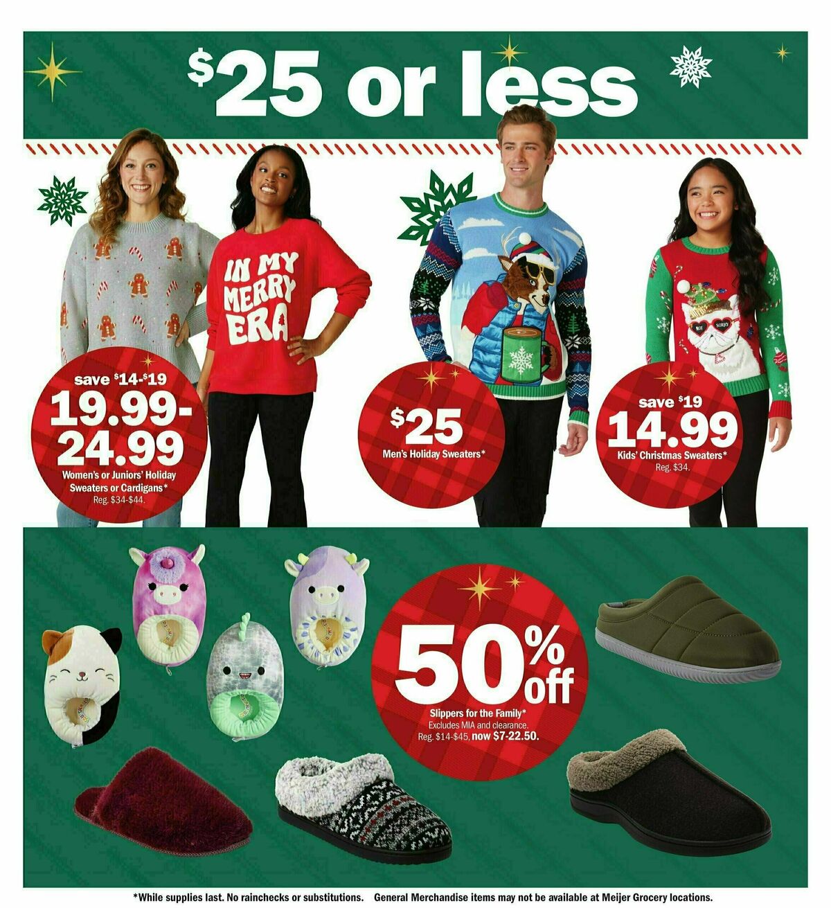 Meijer Holiday Weekly Ad from December 1