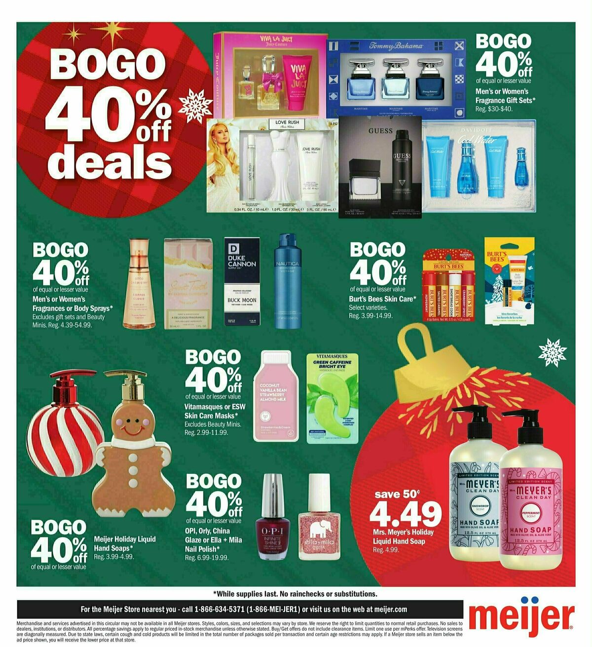 Meijer Holiday Weekly Ad from December 1