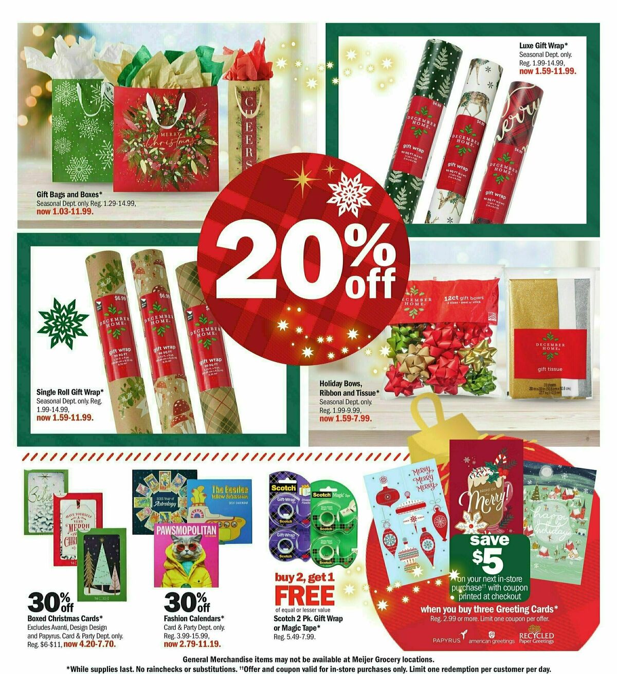 Meijer Holiday Weekly Ad from December 1