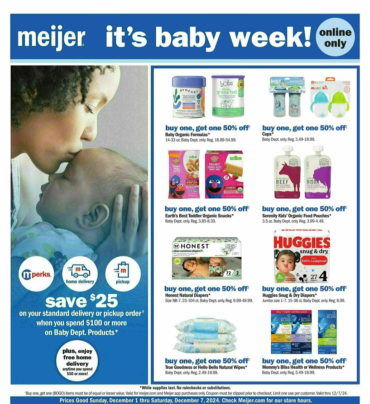 Meijer Baby Weekly Ad from December 1