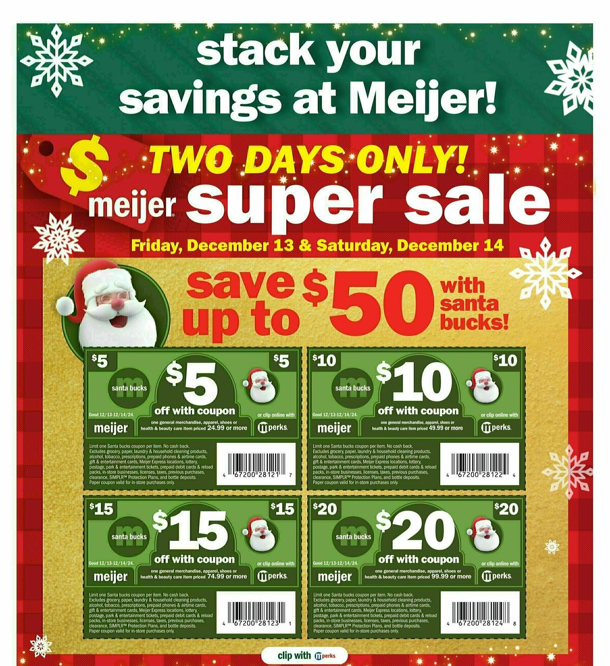 Meijer Super Sale Weekly Ad from December 13