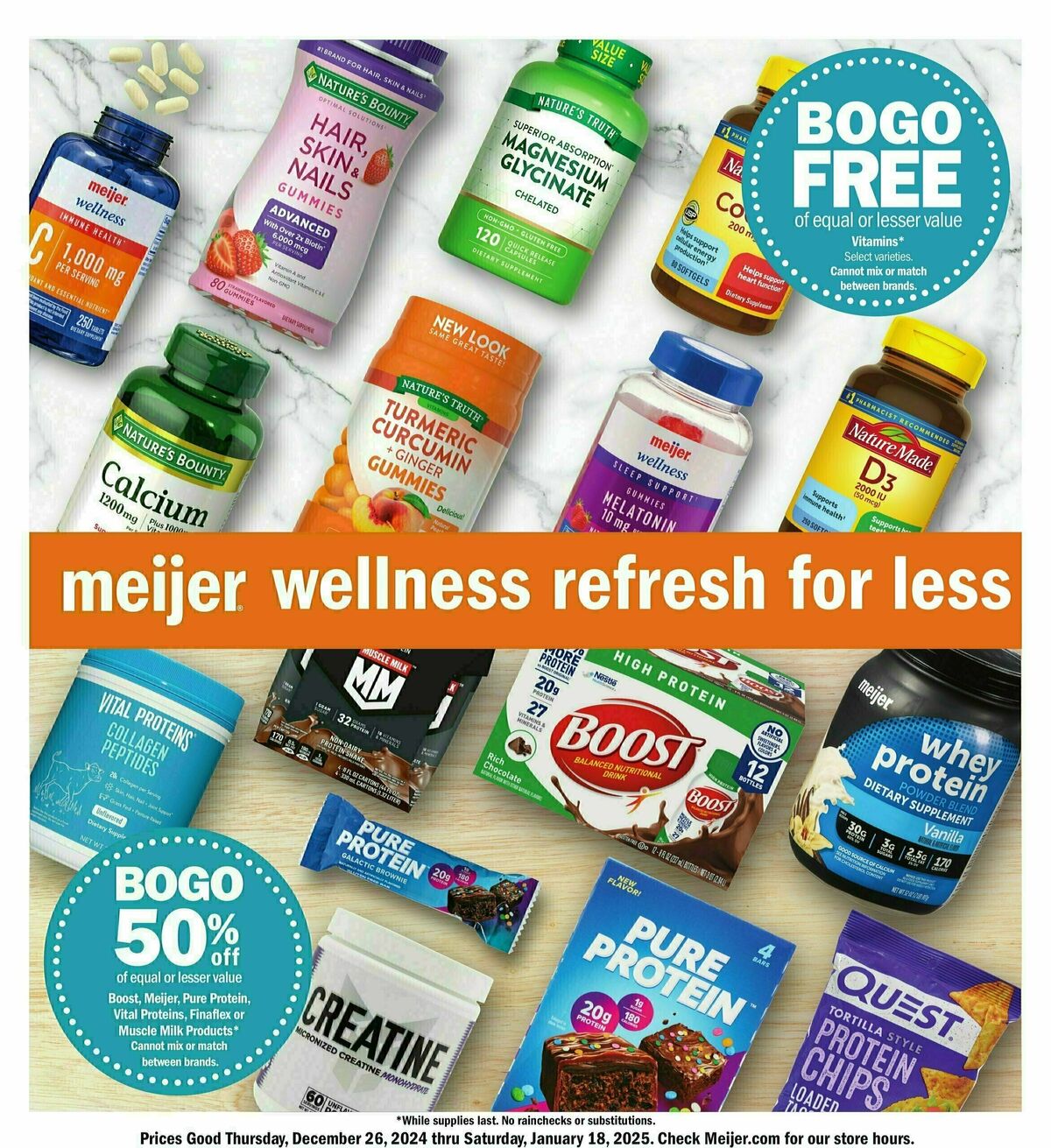 Meijer Wellness refresh for less Weekly Ad from December 26