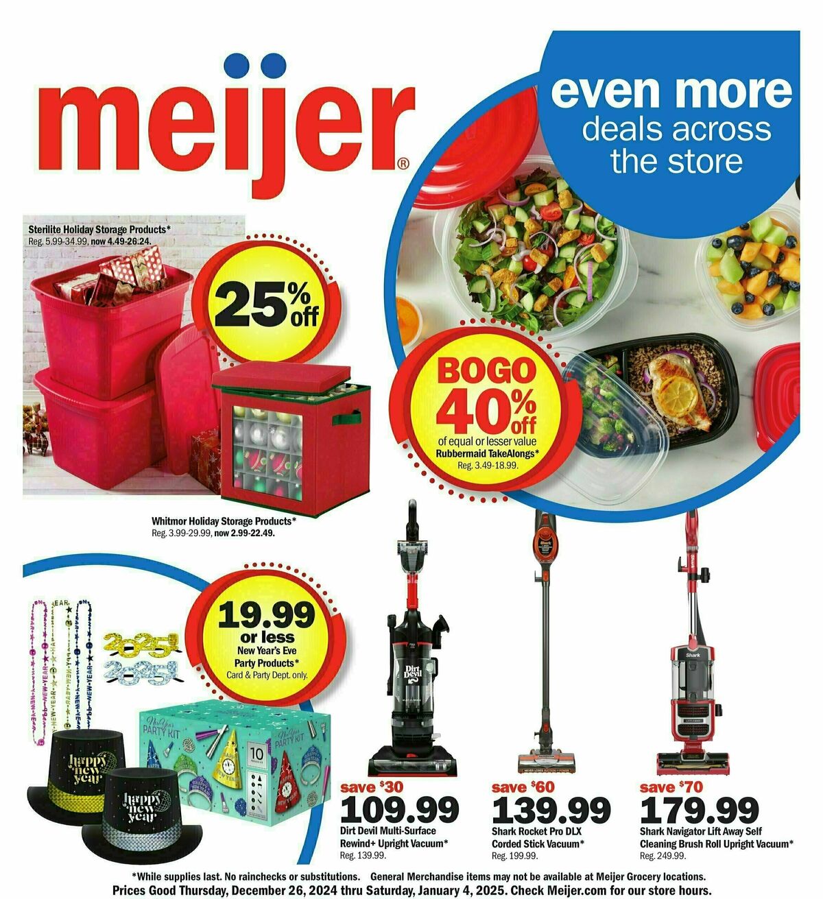 Meijer Even more deals across the store Weekly Ad from December 26