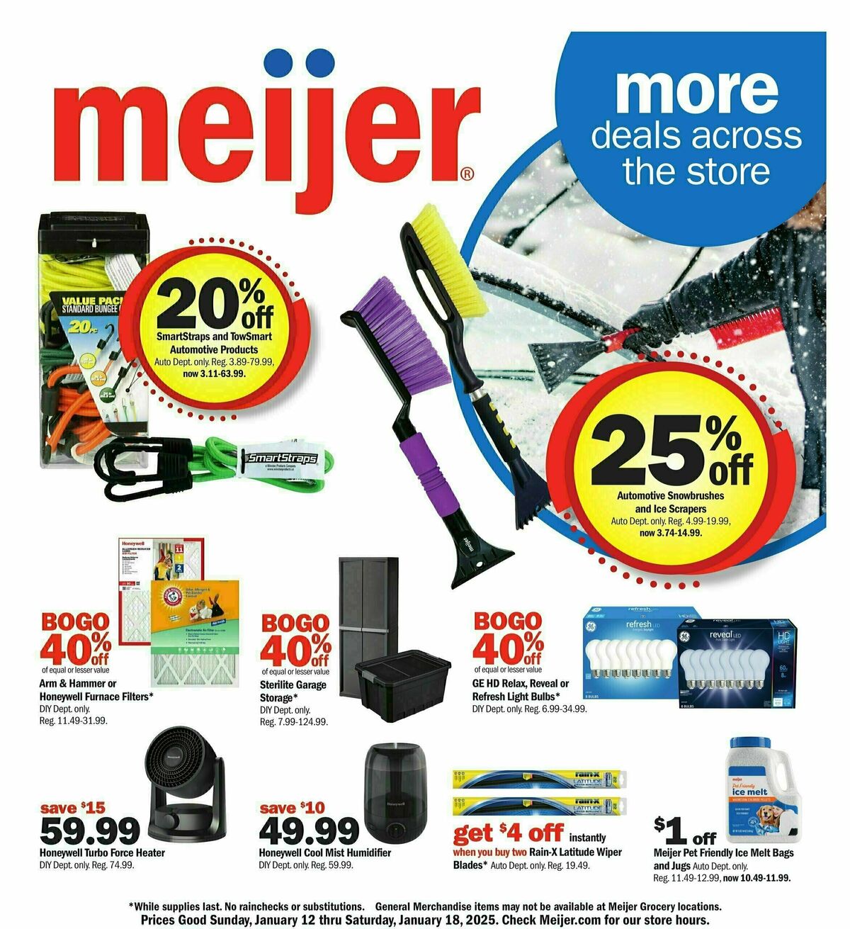 Meijer More deals across the store Weekly Ad from January 12