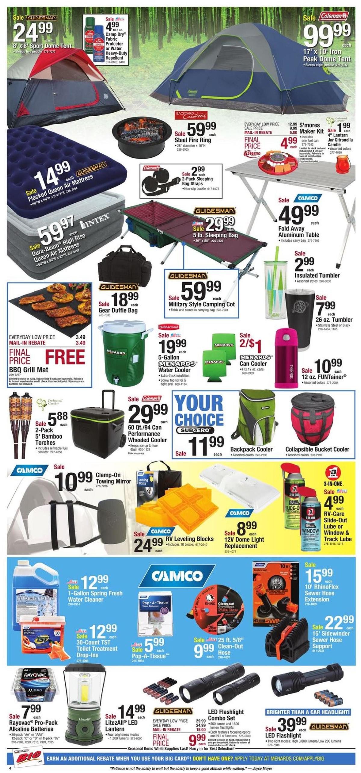 Menards Race to Savings Weekly Ad from May 22