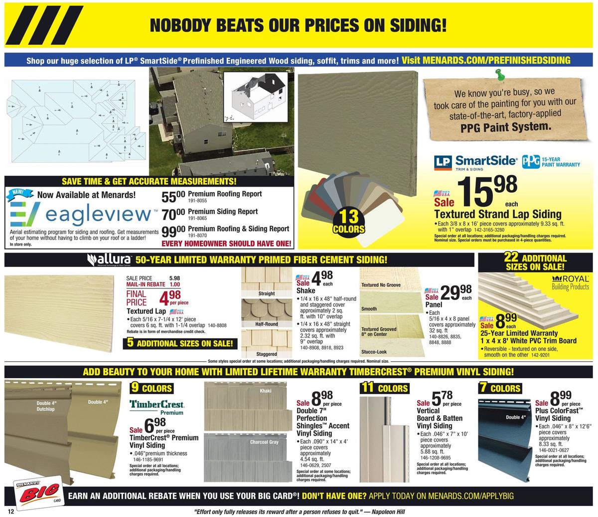 Menards Construction Sale Weekly Ad from June 2