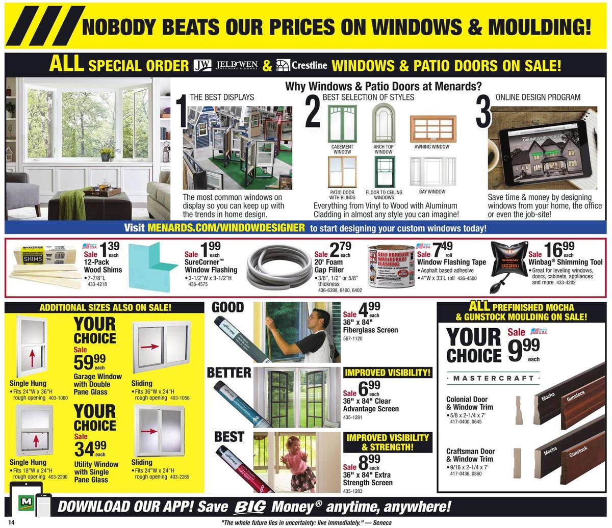 Menards Construction Sale Weekly Ad from June 2