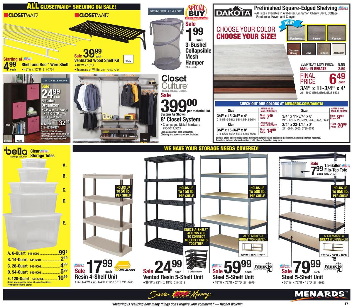 Menards Construction Sale Weekly Ad from June 2