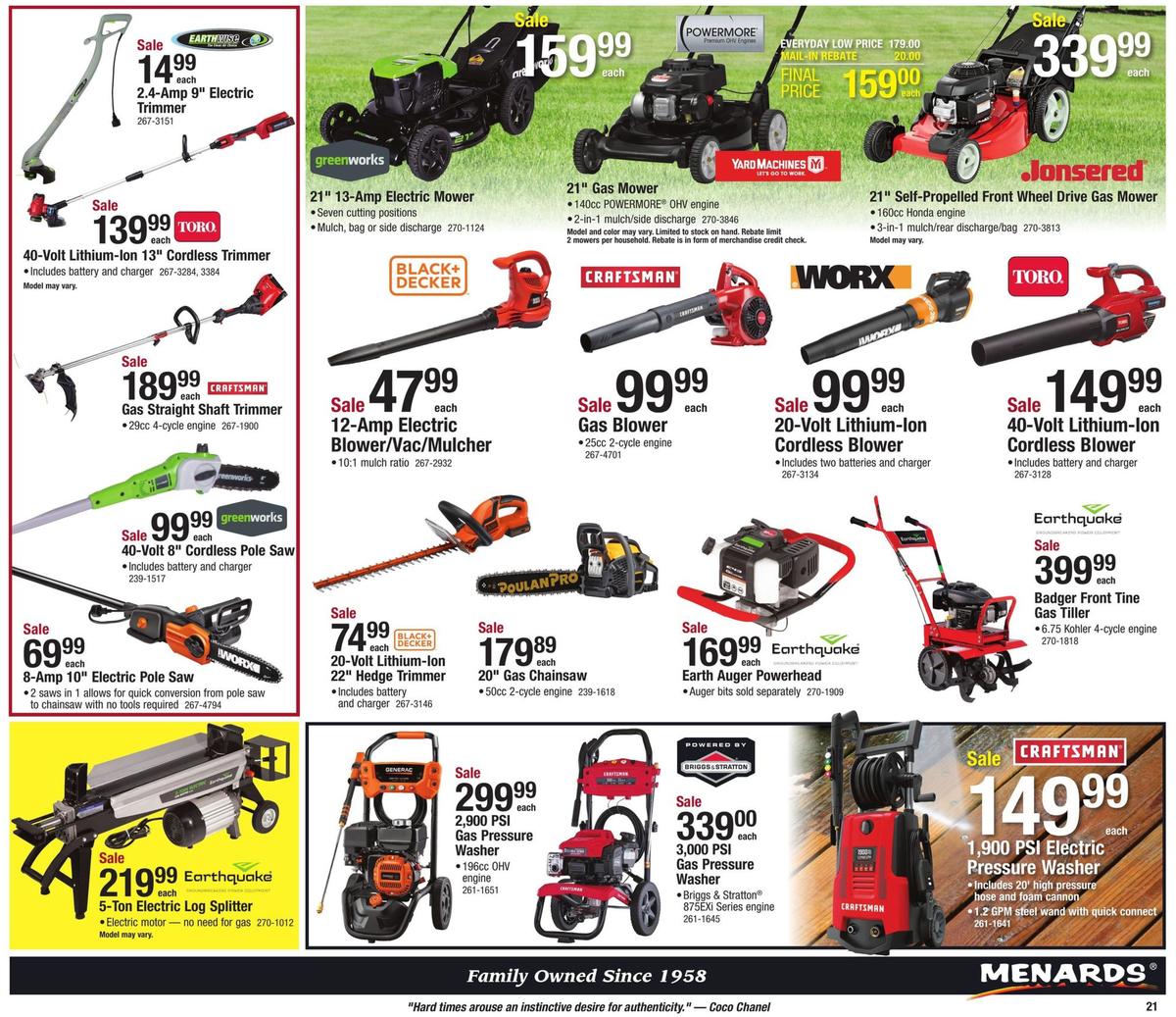 Menards Construction Sale Weekly Ad from June 2