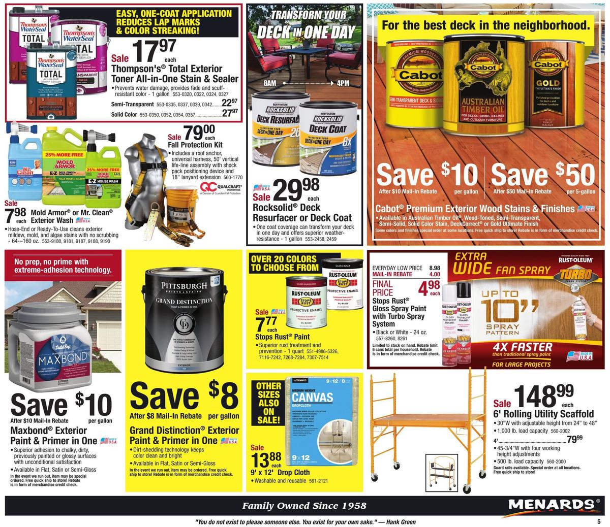 Menards Construction Sale Weekly Ad from June 2