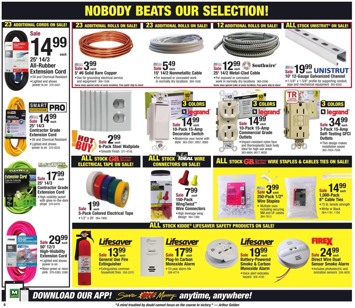 Menards Construction Sale Weekly Ad from June 2