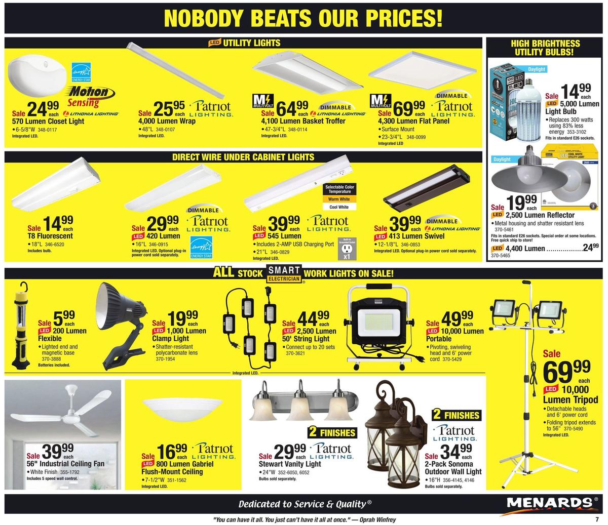 Menards Construction Sale Weekly Ad from June 2