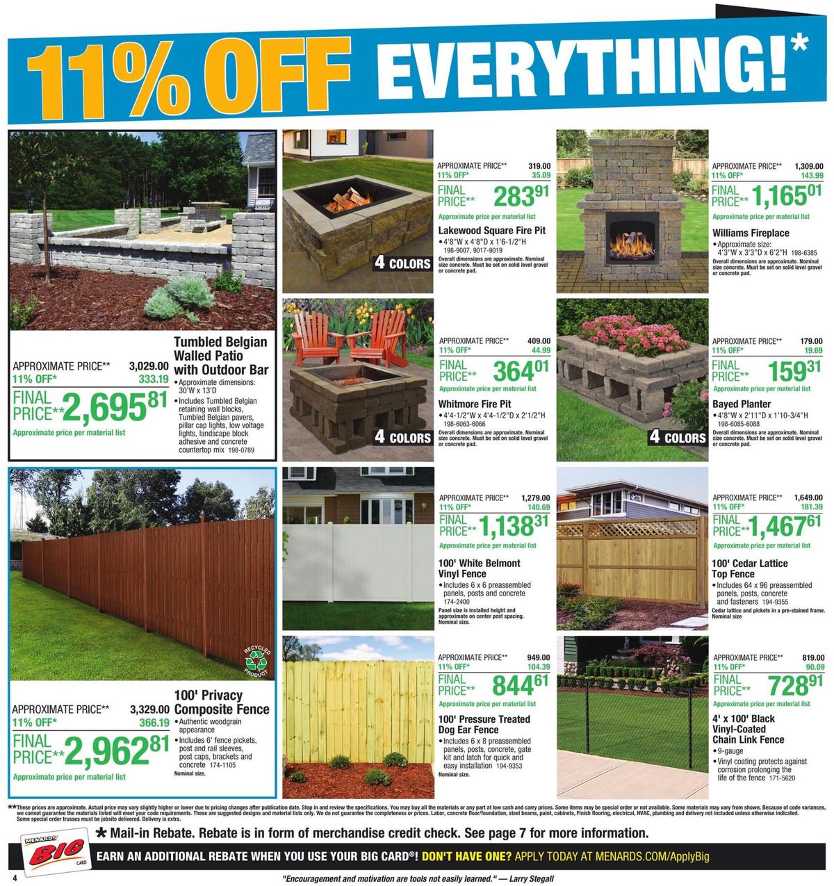 Menards Weekly Ad from July 14