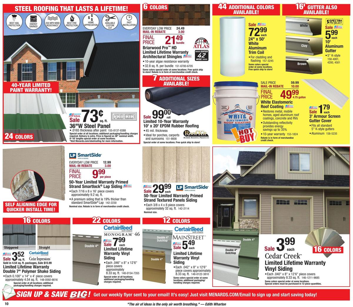 Menards Red Hot Sale Weekly Ad from July 21