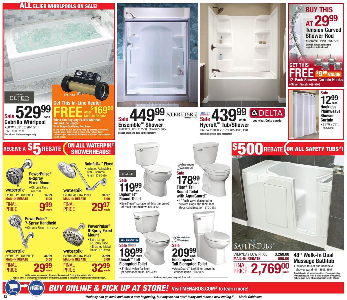 Menards Red Hot Sale Weekly Ad from July 21