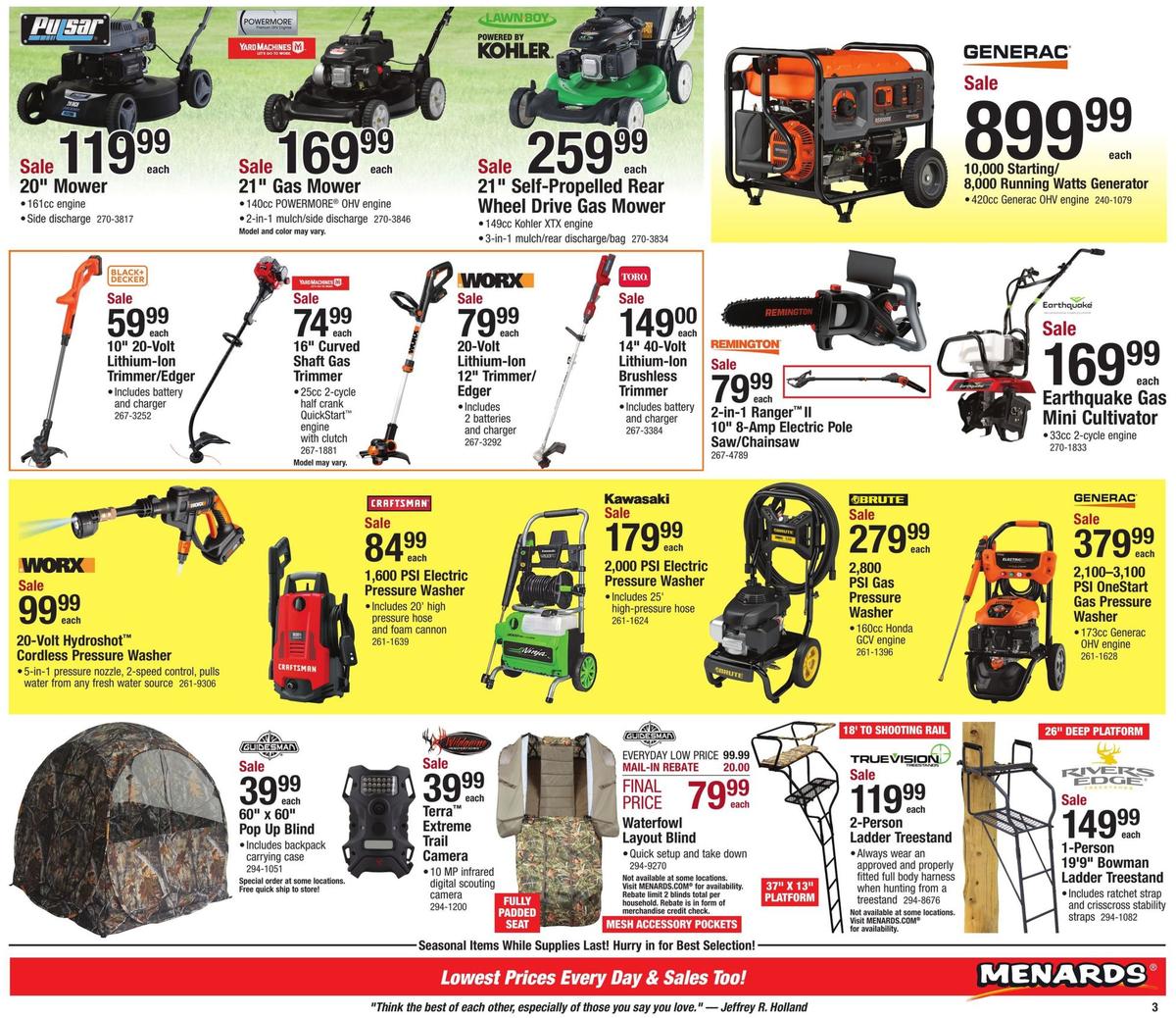 Menards Red Hot Sale Weekly Ad from July 21