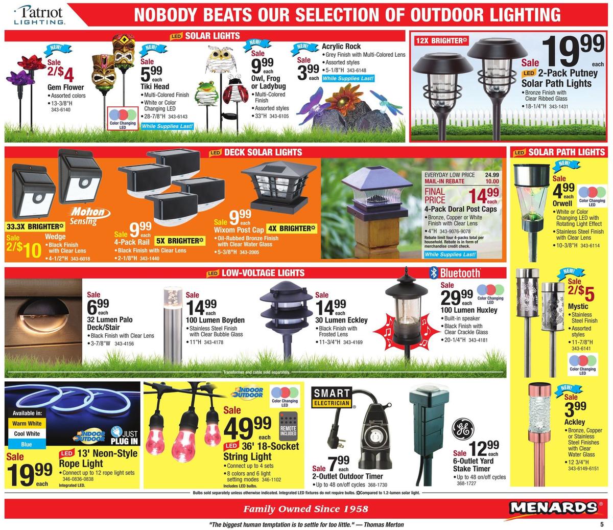 Menards Red Hot Sale Weekly Ad from July 21