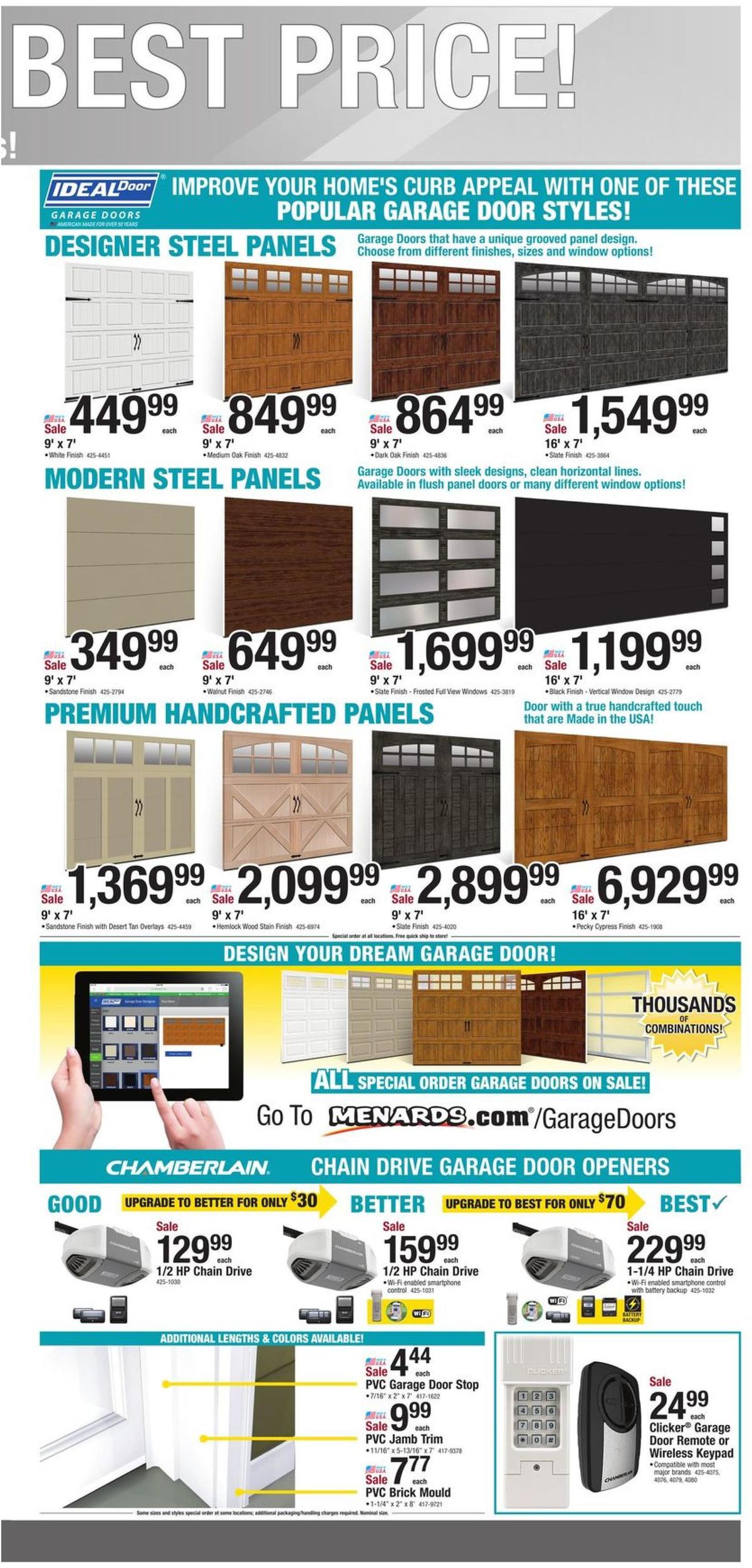 Menards Door and Window Sale Weekly Ad from July 24